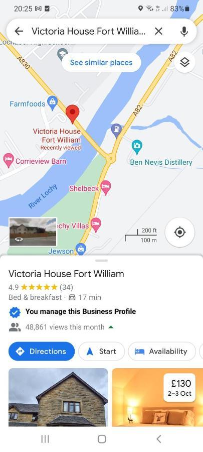 Victoria House Bed And Breakfast Форт-Уильям Экстерьер фото